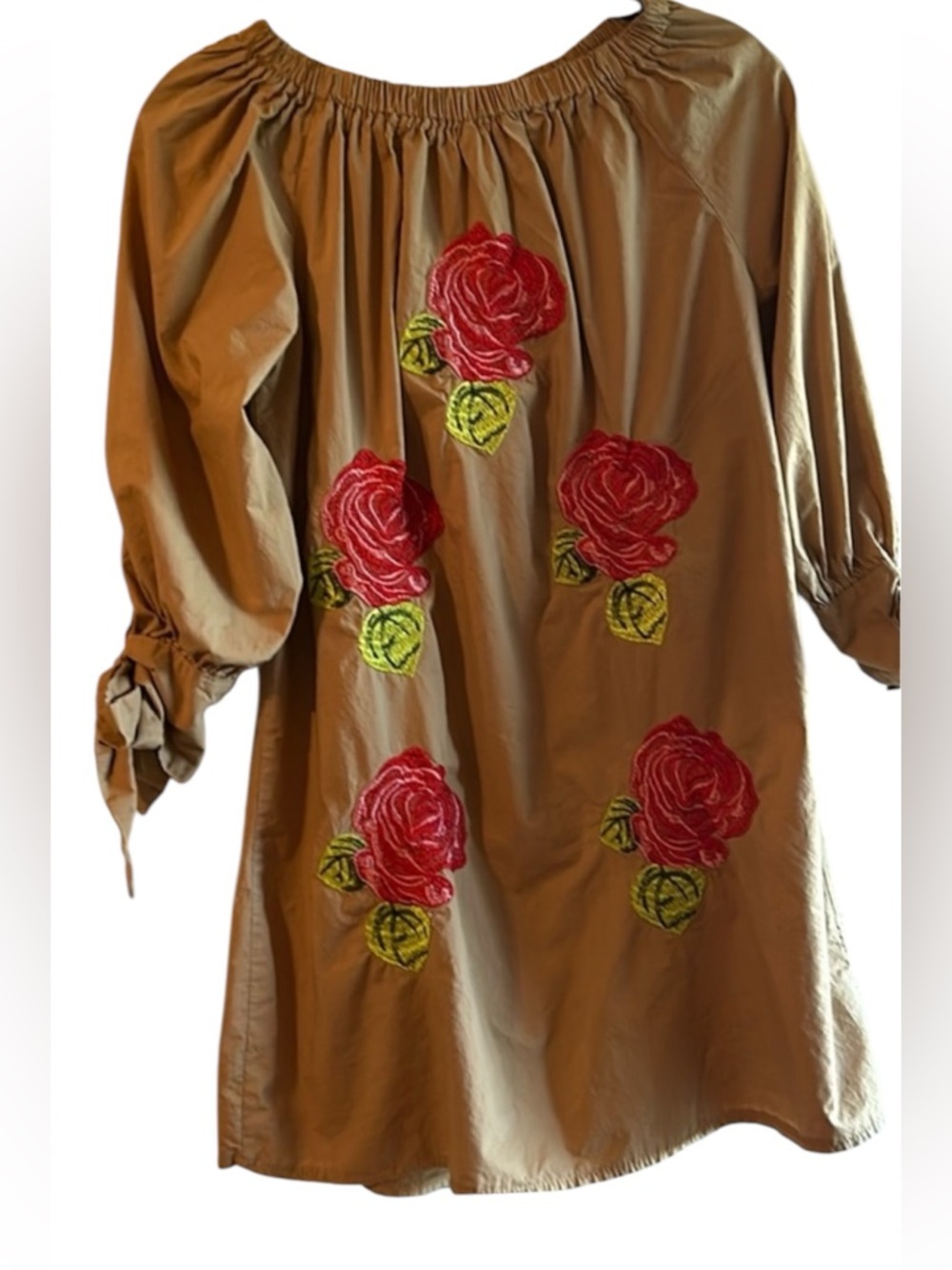 Velzera Embroidered 100% Cotton Tunic / Mini Dress